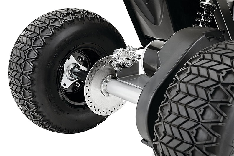 Razor 500 DLX Dirt Quad Bike rubberized tires