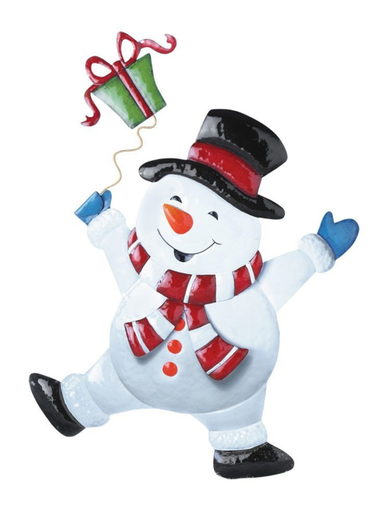 Christmas Cheerful Character Garden Décor Yard Stake Snowman