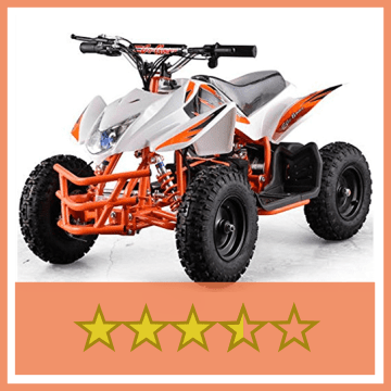 White Mini Quad ATV Dirt Motor Bike for kids