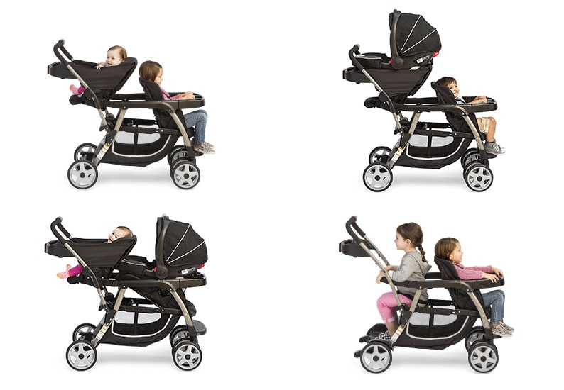 click and connect double stroller