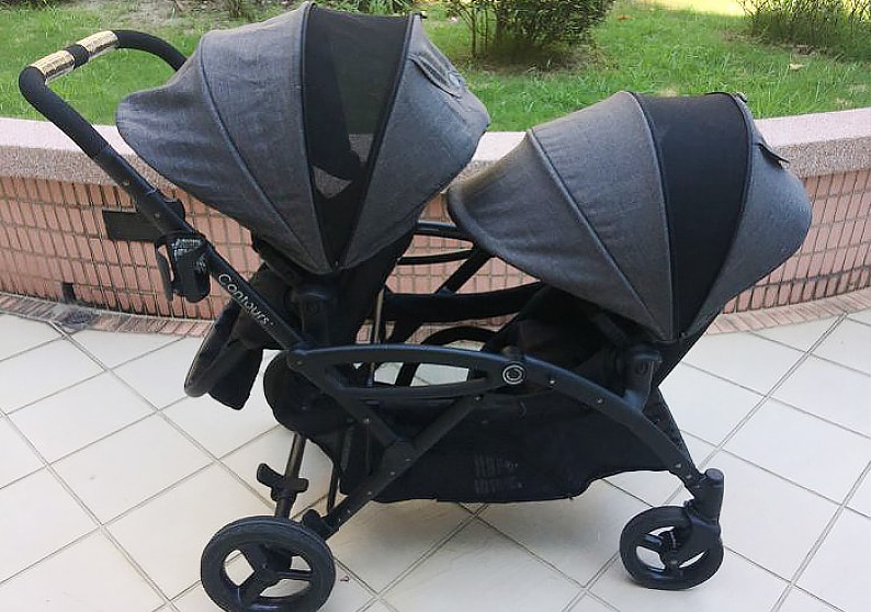 Contours Options Elite Tandem Double Stroller, Carbon