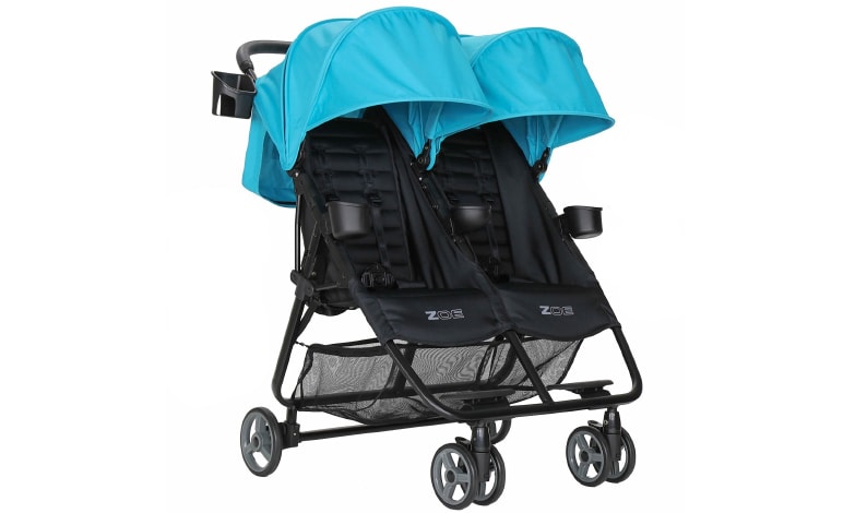 ZOE Umbrella XL2 Double Stroller - Aqua
