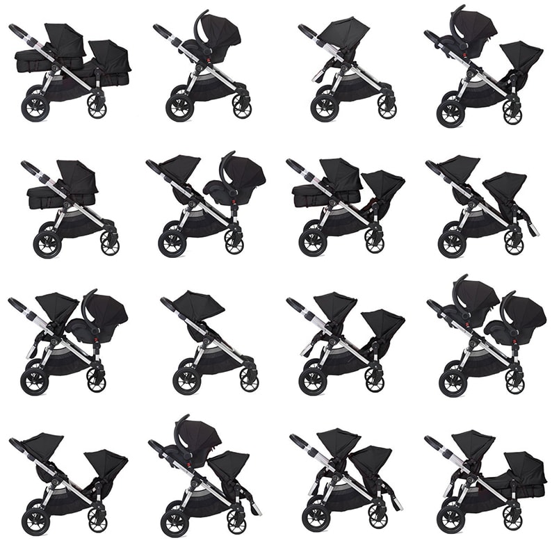 Multifunctional seats Baby Jogger double stroller