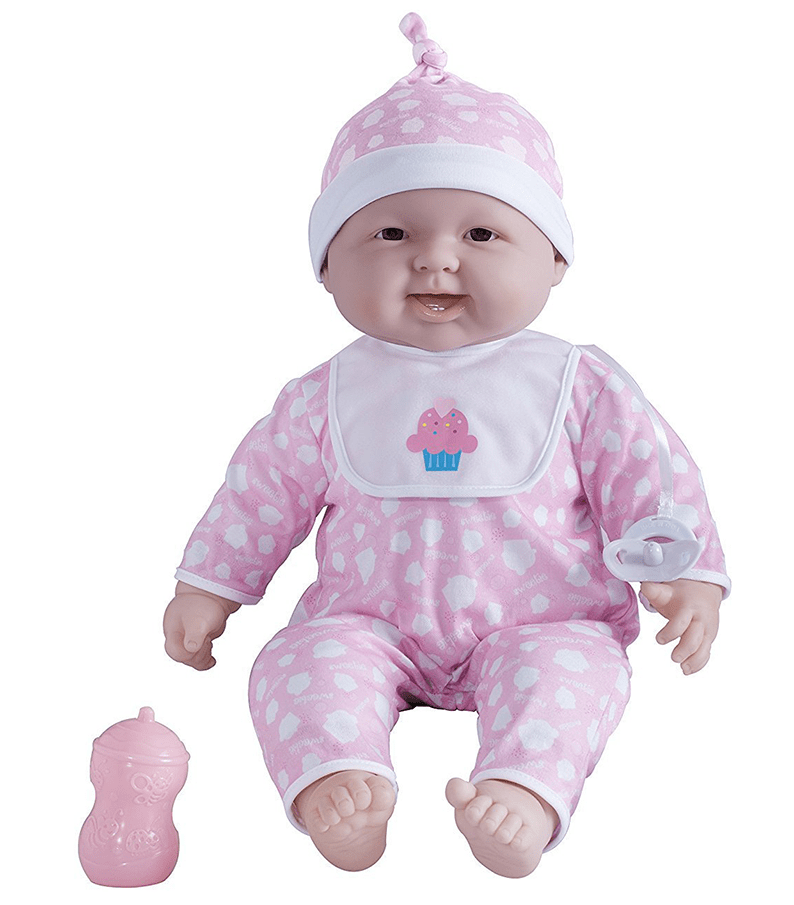 Pink Soft Body Baby Doll and Accessories