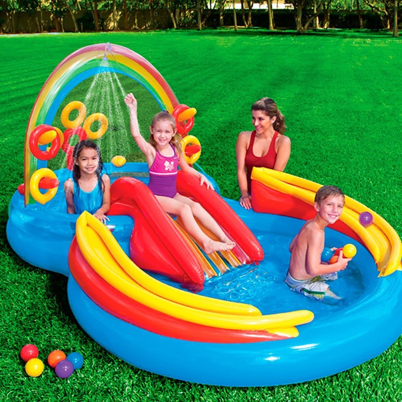 Rainbow Ring Inflatable Play Center min