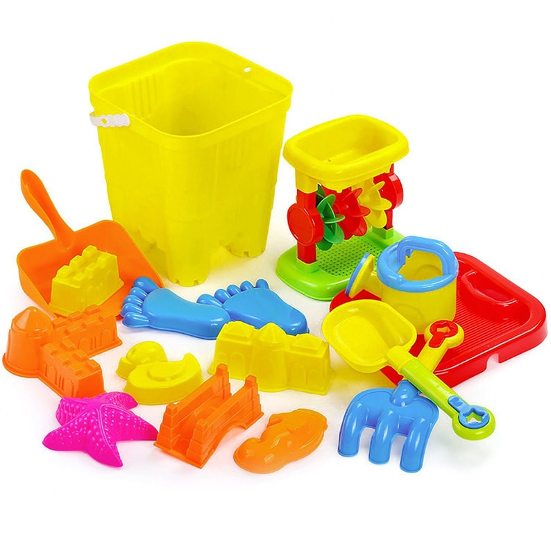 Beach Sand Toys Set for Kids Toddlers Sandbox Toy With Mesh Bag