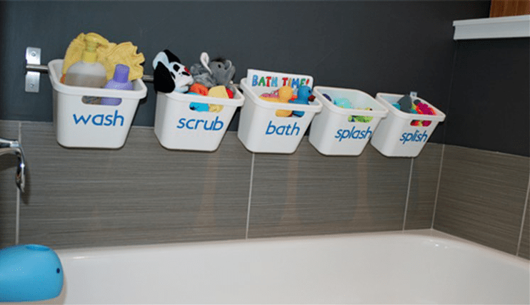 bath toys storage ideas