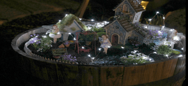 Festive fairy garden