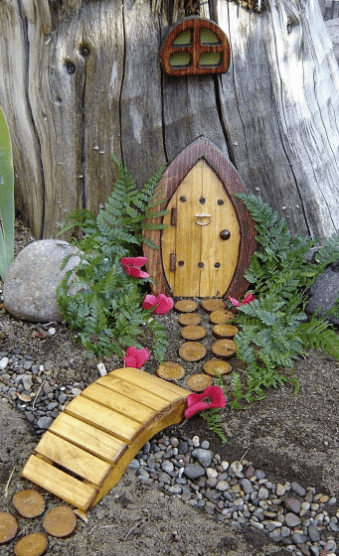 Gnome door fairy garden