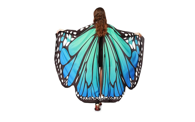 Halloween Butterfly Wings Shawl Cape 