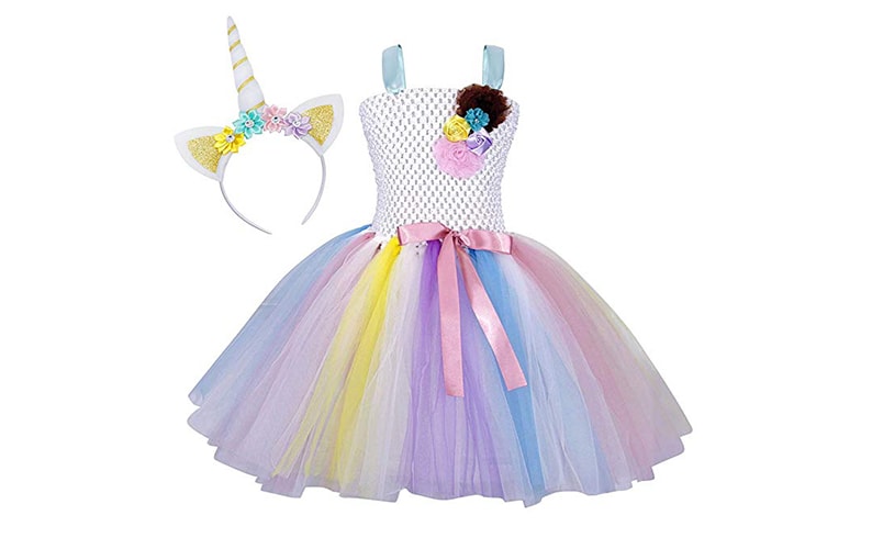 Rainbow Unicorn Tutu Dress